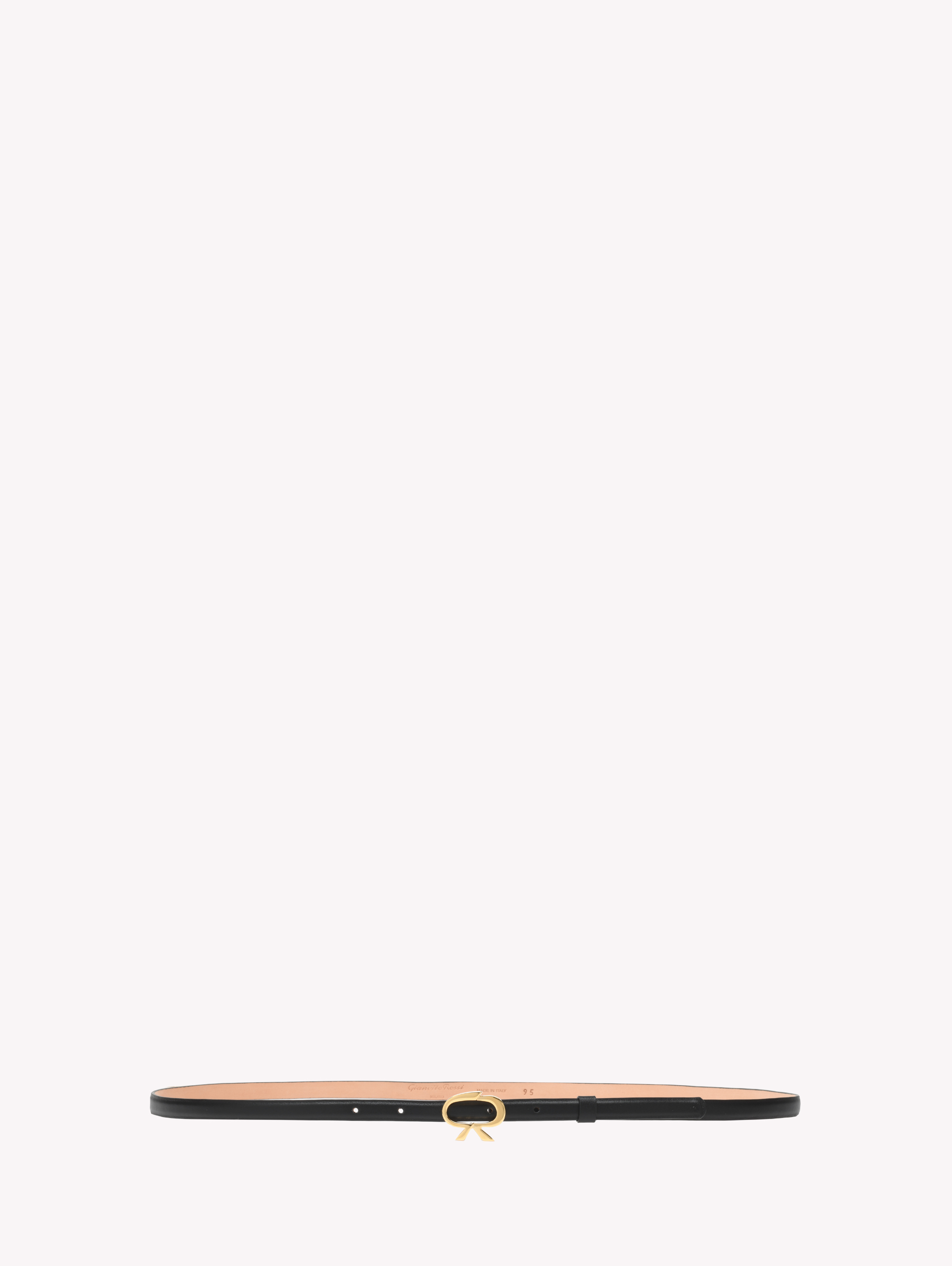 Gianvito Rossi Ribbon Belt In Black Leather