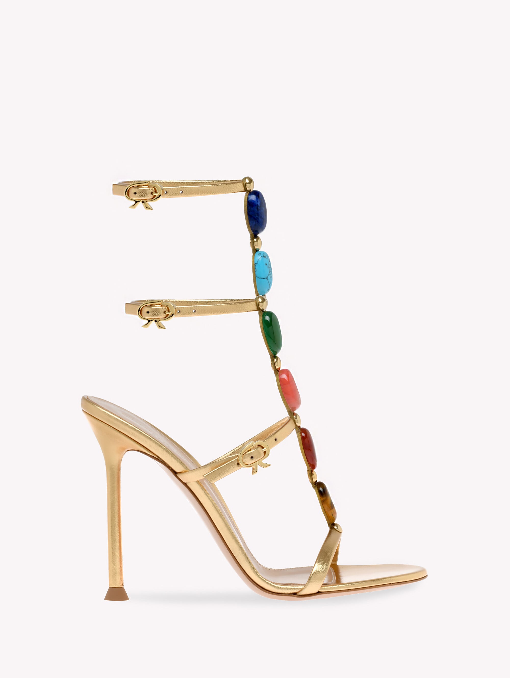 Gianvito Rossi Women's Gold - Metallic Nappa - Shanti, Woman, Size: 34.5