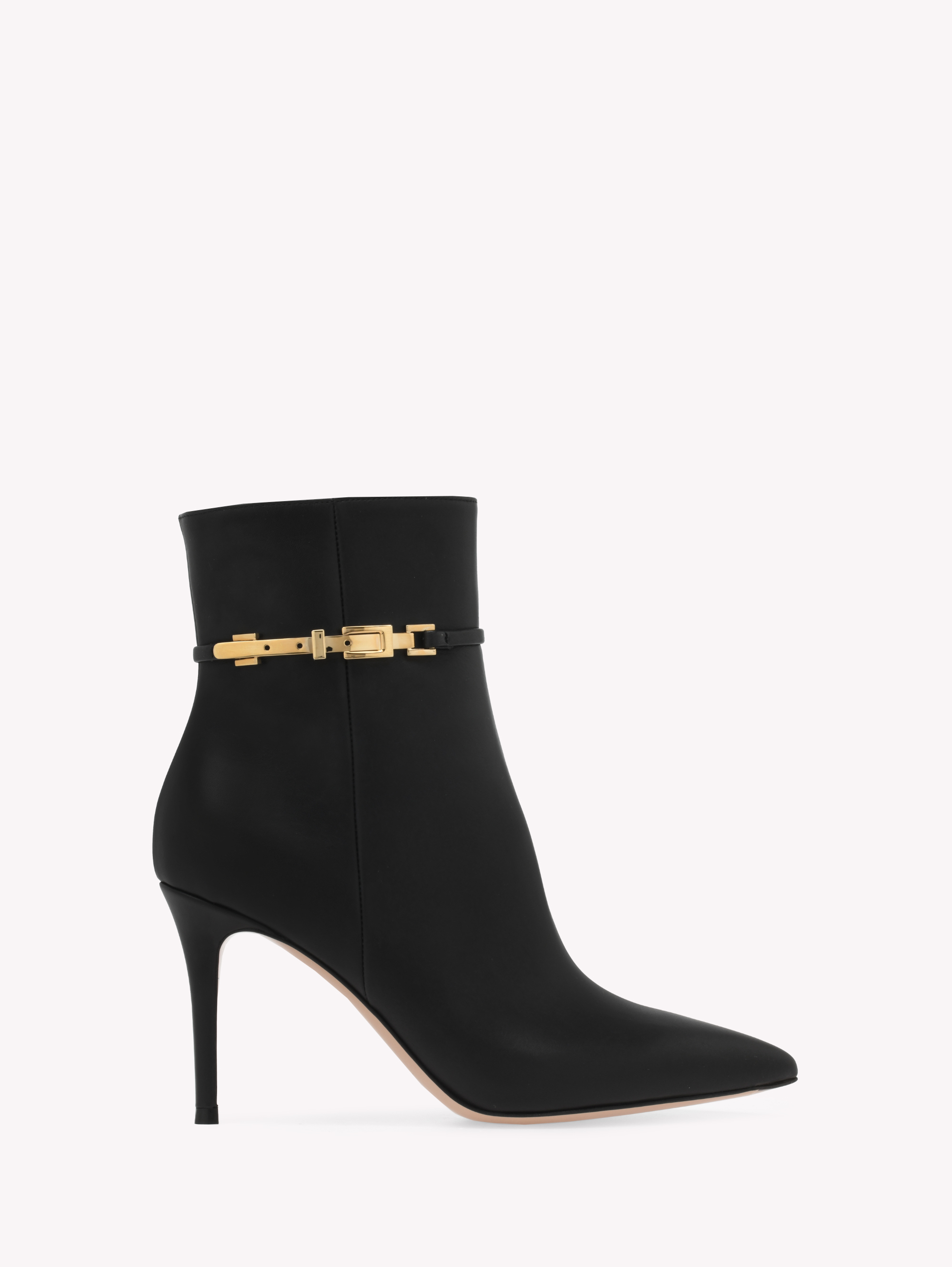 Shop Gianvito Rossi Carrey Bootie 85 In Black Leather