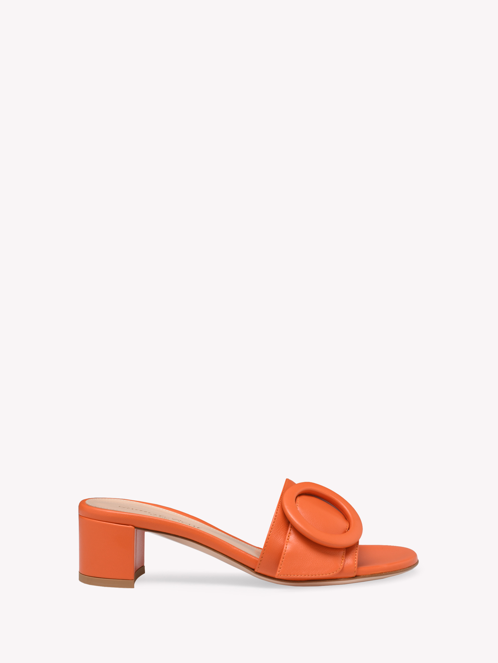 Gianvito Rossi Venezia Mule In Orange